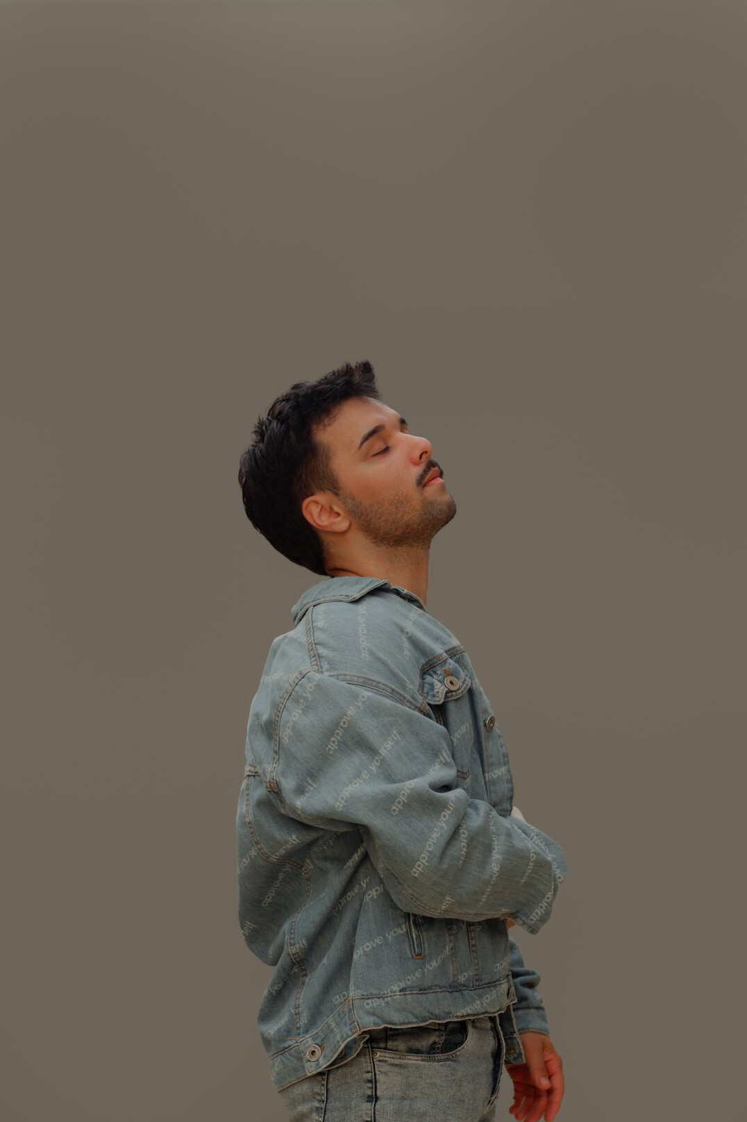 Portrait of a young man with a calm expression